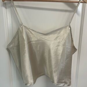 Vans Satin Cream Camisole Top